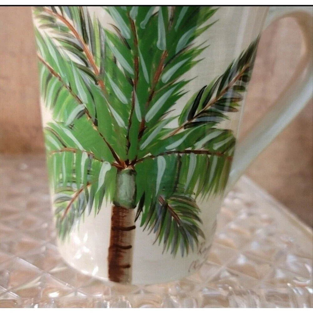 Palm Island Teapot and Cups. Palm Island Cream by FLORIDA
